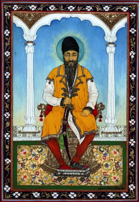 Maharaja Ranjit Singh on Throne