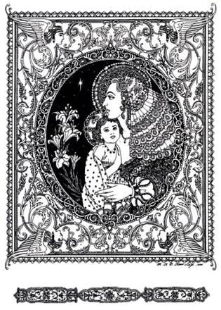Lace Madonna and Child
